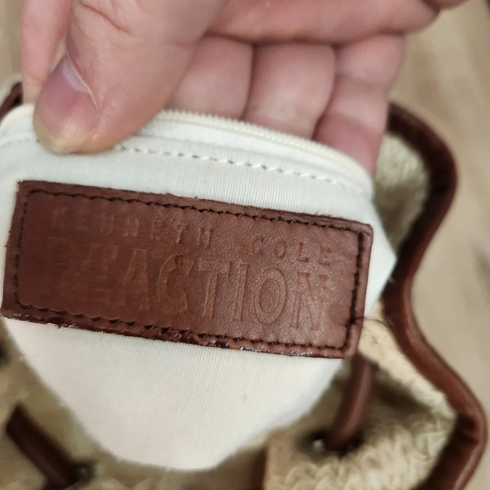 Kenneth Cole Reaction Cream and Brown Backpack
